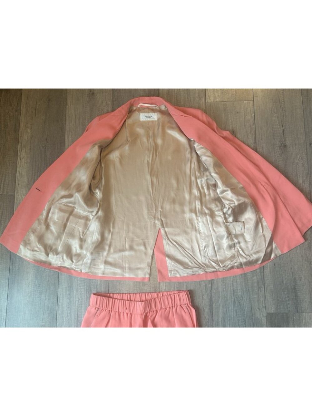 Peserico Womens Pink Suit Blazer & Pants Set IT 44 US 8 Italy Graduation Sparkle - Picture 15 of 16